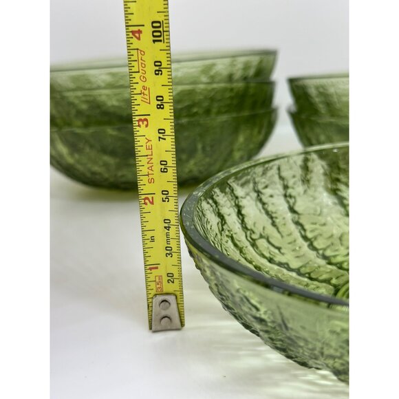 VTG Anchor Hocking Soreno Glass Bowl 6"x1.75" Set-of-6 Crinkle Cereal Bowl - Picture 9 of 9